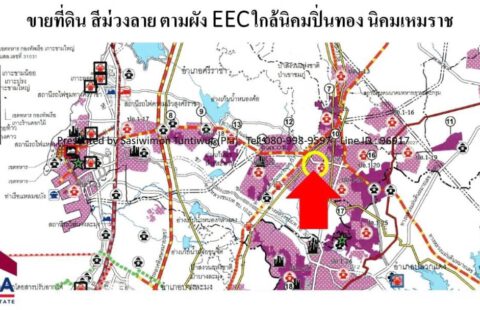 ที่ดิน สีม่วง พิกัด เขาคันทรง ศรีราชา  ยกแปลง 19 ไร่ 66.5 ล้าน