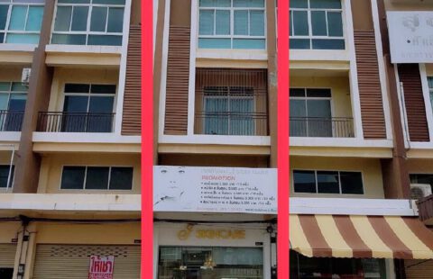 ขายอาคารพาณิชย์  เซนสิริแยกเจ​สัตหีบ