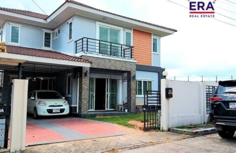 Vายบ้านเดี่ยว2ชั้น #ณฐาวดีโบวิน่า บ่อวิน  93.7 ตารางวา พื้นที่ใช้สอย 130 ตรเมตร อ.ศรีราชา จ.ชลบุรี