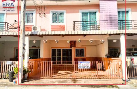 #Vายทาวน์เฮ้าส์ 2 ชั้น โครงการฟ้าใสวิลล์ หนองตำลึง ชลบุรี