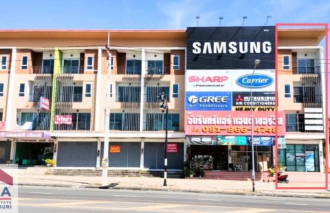 🏡🥰L#98130Vายอาคารพาณิชย์ 4 ชั้น ทำเลติดถนน เดินทางสะดวก  📍ที่ตั้ง :  ต.สุรศักดิ์ อ.ศรีราชา จ.ชลบุรี