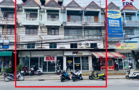 🏡🥰Vายอาคารพาณิชย์ 4 คูหา 3 ชั้น ด้านหน้าประตู 3 ม. เกษตร ศรีราชา อ่าวอุดม