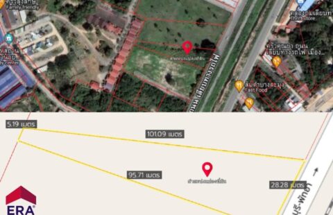 🏡🥰#ที่ดินให้เช่า 1 ไร่  💰ราคาพิเศษ เดือนละ 30,000 บาท  📌พิกัด เลียบทางรถไฟ โซนพัทยาเหนือ