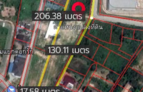 🏡🥰ที่ดินแปลงสวย 3 ไร่ บางพระ ห่างสุขุมวิท แค่ 500 เมตร เข้าออกได้หลายทาง ติดถนนคอนกรีต 2 ด้าน ระยะติดถนน เกือบ 120 เมตร