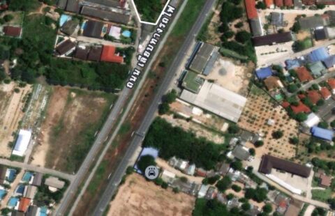 🚗🚗 ขายที่ดินขนาดใหญ่ ติดถนน 3 ฝั่ง  ใกล้สถานีรถไฟ พัทยา เพียง 900 เมตร