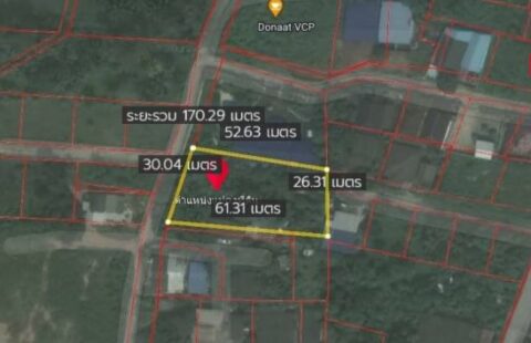 ขายด่วน❗ที่ดินเปล่าขนาด 1 ไร่ แถวตำบลห้วยใหญ่ อำเภอบางละมุง