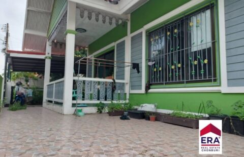 โครงการเรือนไทย แหลมฉบัง (หนองพังพวย) บรรยากาศดี ติดทุ่งนา ใกล้แหล่งชุมชน หมู่บ้านล้อมรอบ