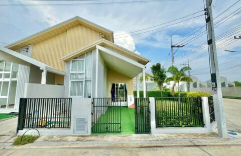 🏦 #เปิดขายแล้ว #บ้านมือ1 สไตล์ Minimal Japanese โซนหนองตำลึง อมตะเฟส 4-10 เดินทางสะดวก เข้าทางเทศบาล 3  📍ใกล้ถนนศุขประยูรเพียง 1 กิโล