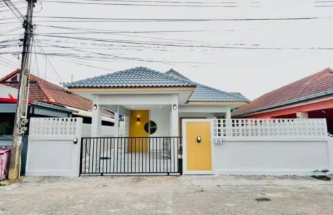 🌈 #หิ้วกระเป๋าใบเดียวเข้าอยู่ได้เลยค่ะ 🏡 #หมู่บ้านไข่มุกสวนเสือ ข้าง อบต.(สวนเสือ) ✅ #บ้านเดี่ยวชั้นเดียวศรีราชา #รีโนเวทใหม่พร้อมเข้าอยู่