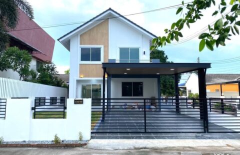 K📣  #ขายบ้าน2ชั้นพร้อมโอน #ขายบ้านเดี่ยว (หลังมุม)  #หมู่บ้านบางละมุงโมเดิร์นโฮม