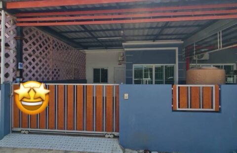 K#ขายด่วน #ทาวน์เฮ้าส์ชั้นเดียว  🚩 พิกัด : #หมู่บ้านเอสซีวิลเลจ วังตาผิน