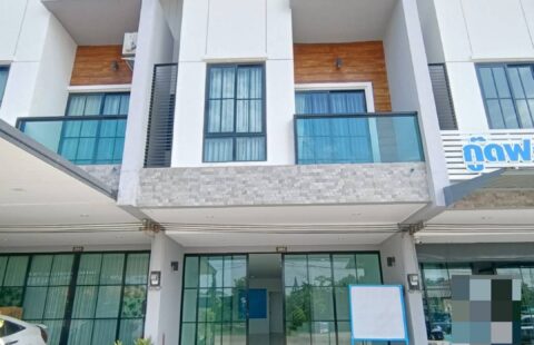 P#อาคารพาณิชย์2ชั้นติดถนนศรีราชา #โครงการมิลาโนทาวน์ พื้นที่22 ตรว.