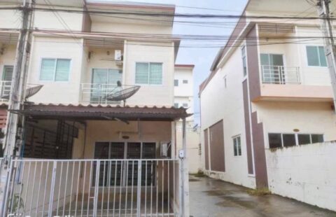 K#ทาวน์เฮ้าส์2ชั้นหลังริม   🏡 #หมู่บ้านบูรพาแลนด์สวนเสือศรีราชา