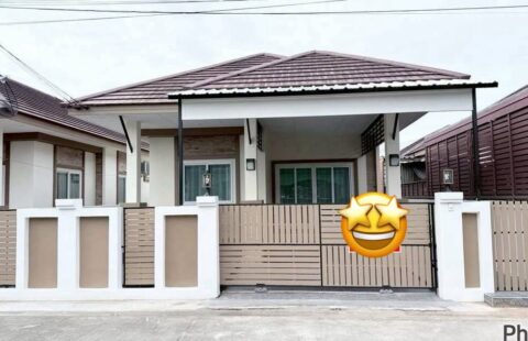 #สหภาพ6📍ถนนพังพวย เครือสหพัฒน์ ศรีราชา #บ้านแฝดชั้นเดียว