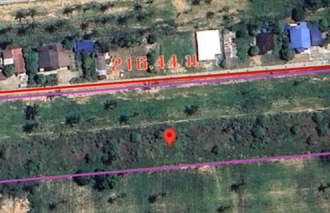 #ให้เช่าที่ดินเปล่า #บ่อวิน  #สีม่วงลาย 7ไร่ B(25/01/69.)